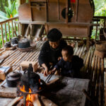 Một góc bếp của người Tày tại Khu bảo tồn làng nhà sàn dân tộc sinh thái Thái Hải